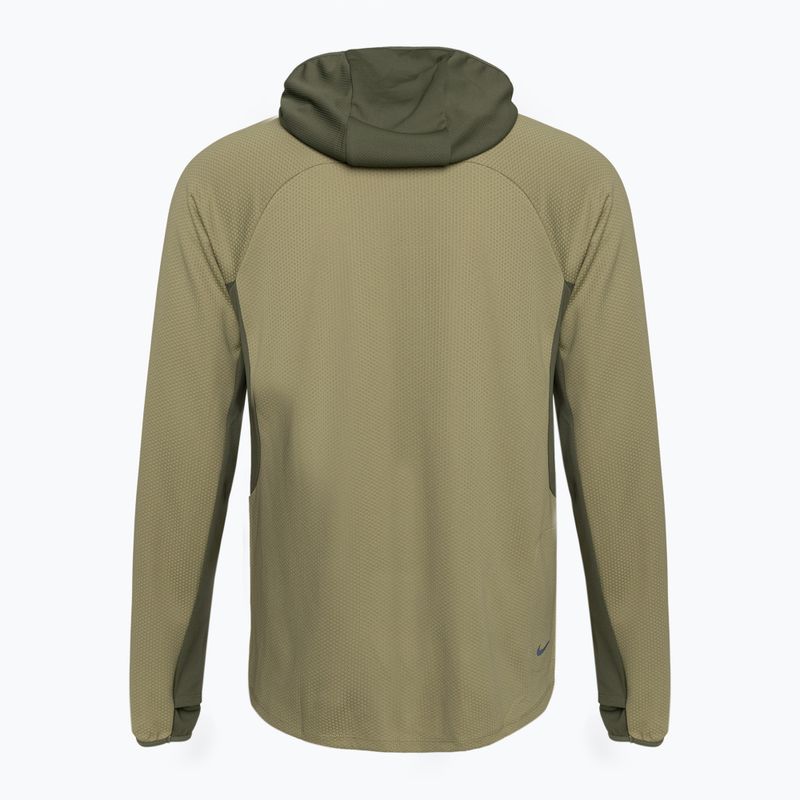 Мъжки блуза за бягане с дълъг ръкав Nike Trail Dri-Fit UV LS Hoodie neutral olive/medium olive/lilac bloom 2