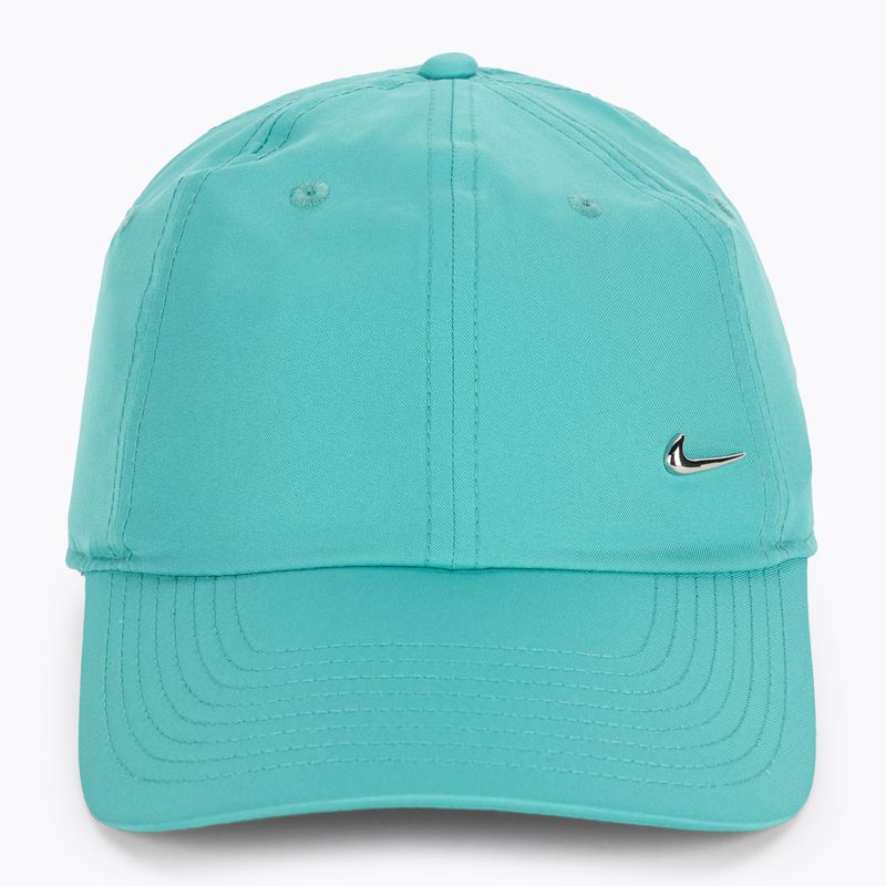 Бейзболна шапка Nike Dri-Fit Club Unstructured Metal Swoosh dusty cactus/metallic silver 2