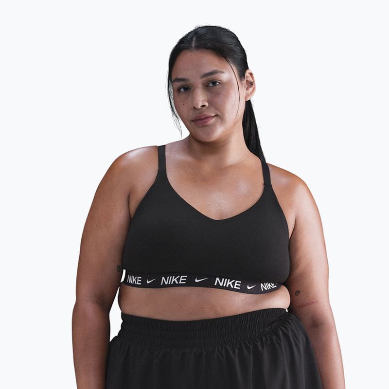Спортен сутиен Nike Indy Light Support Plus Size black/black/white