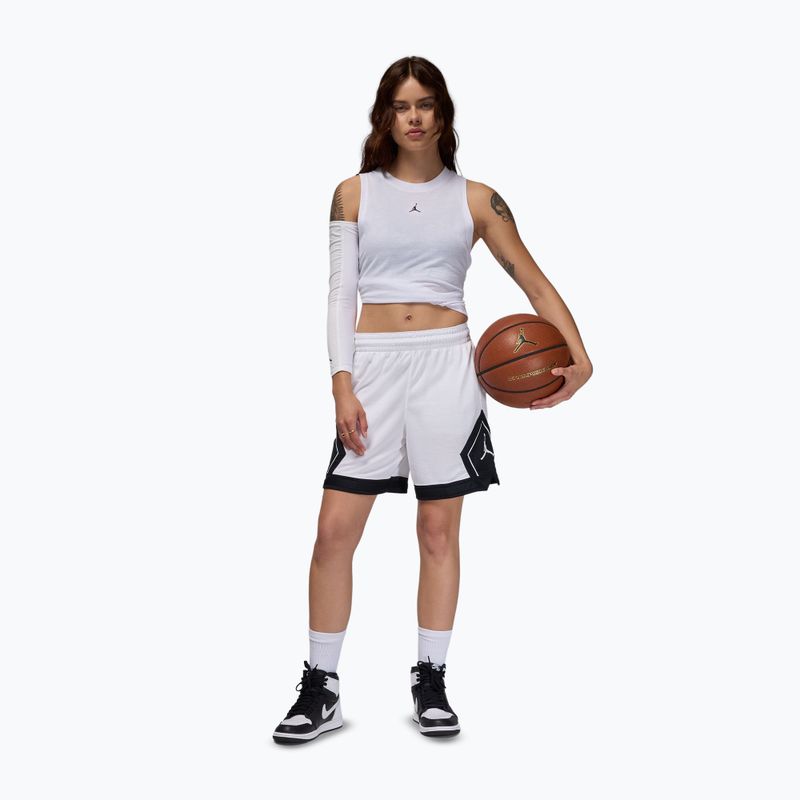 Дамски баскетболни шорти Jordan Sport Diamond 4" white/black/black/white 2