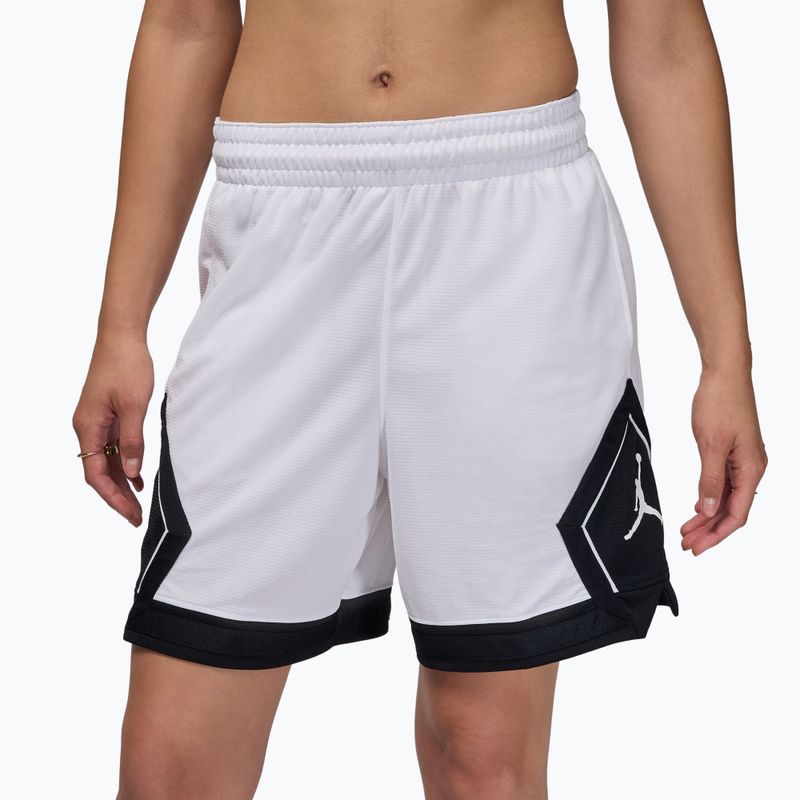 Spodenki koszykarskie damskie Nike Jordan Sport Diamond 4" white/black/black/white 3
