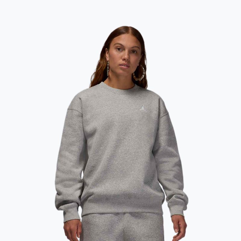 Дамски суитшърт Jordan Brooklyn Fleece dark grey heather/white