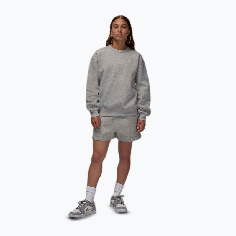 Дамски суитшърт Jordan Brooklyn Fleece dark grey heather/white 2