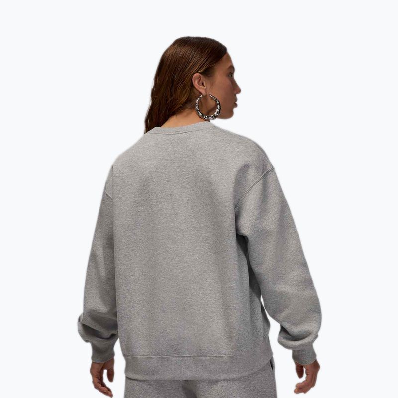 Дамски суитшърт Jordan Brooklyn Fleece dark grey heather/white 3