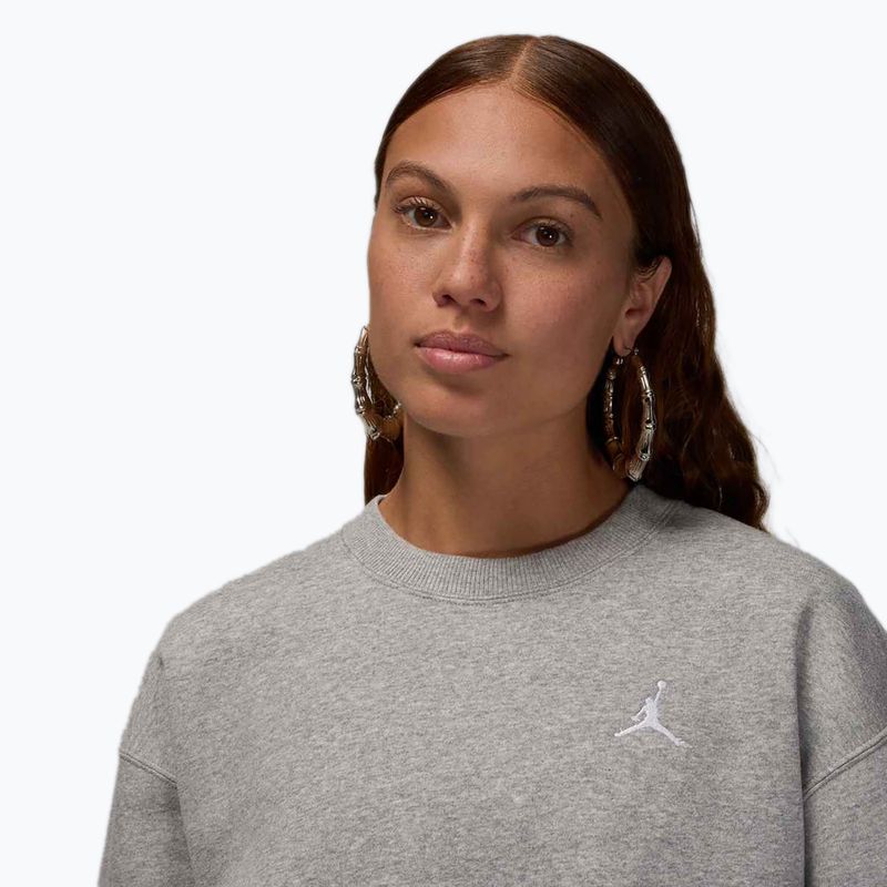 Дамски суитшърт Jordan Brooklyn Fleece dark grey heather/white 4