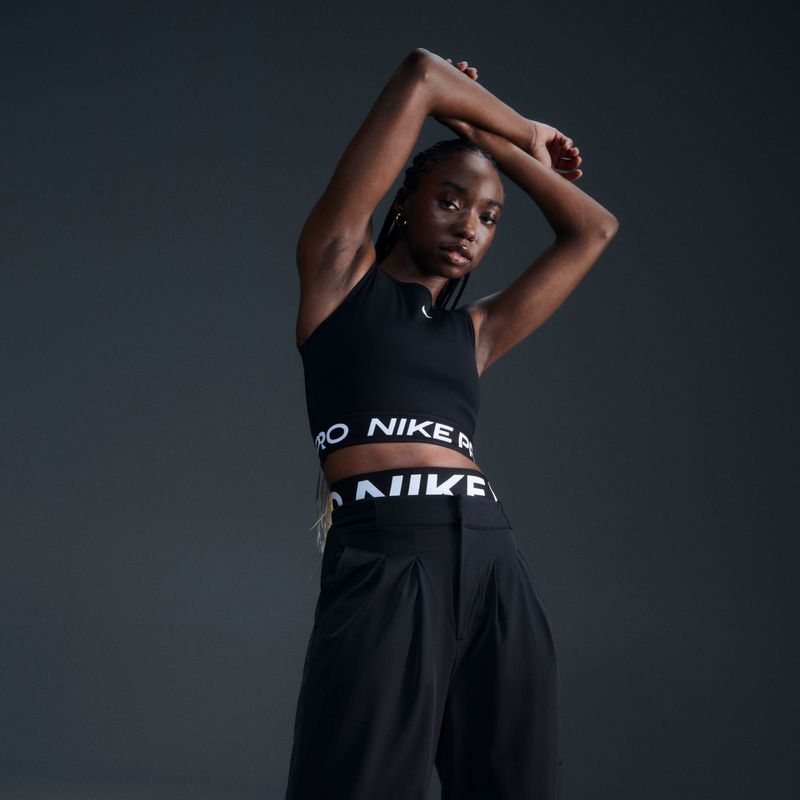 Дамски потник за тренировка Nike Pro Dri-Fit black/white 9