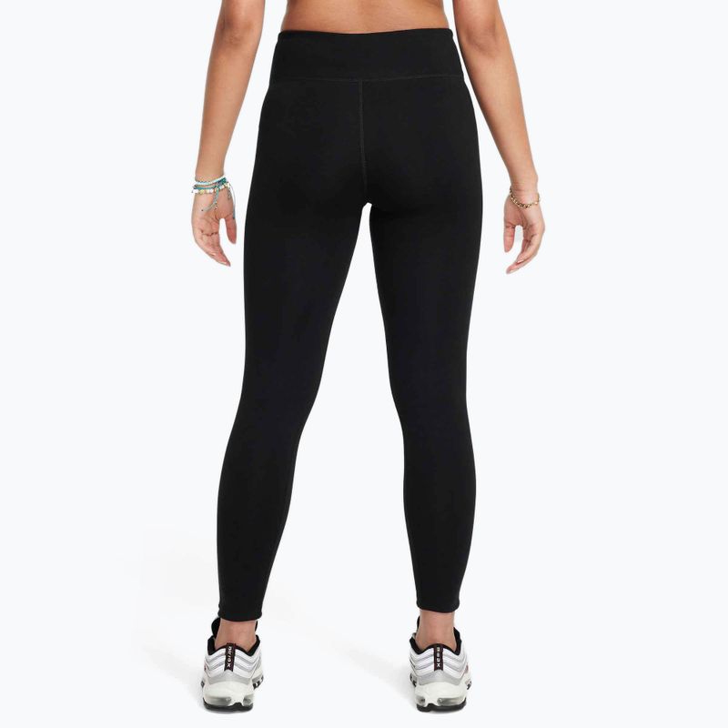 Детски клин Nike Sportswear Classic High-Waisted black/white 3
