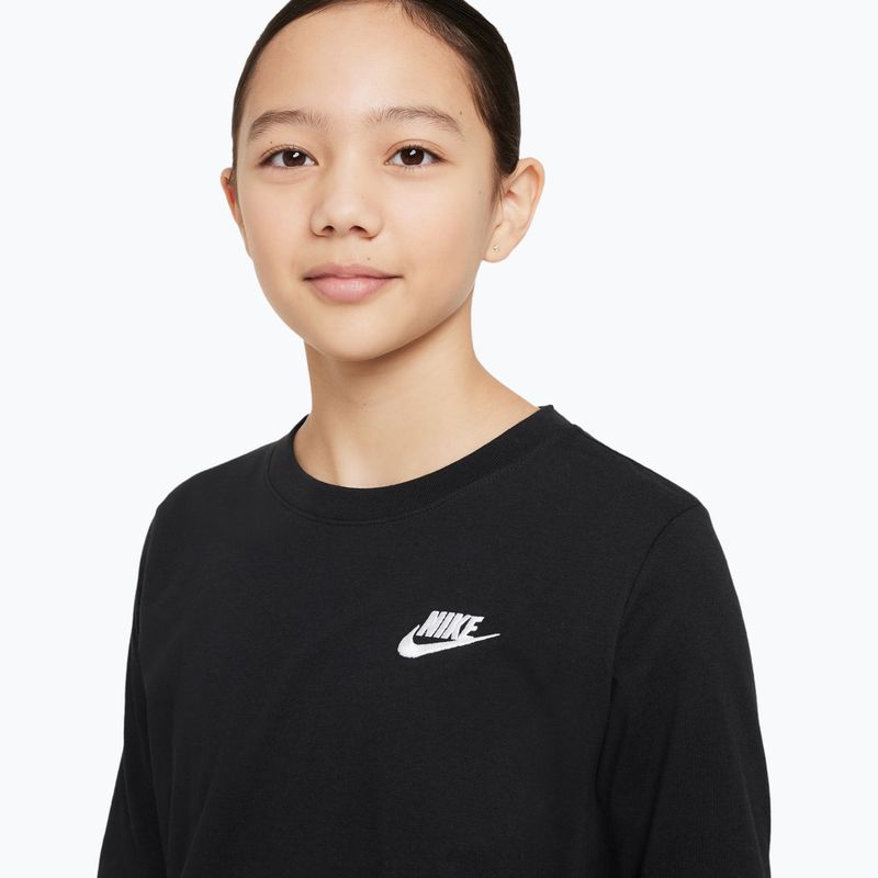 Детска блуза с дълъг ръкав  Nike Sportswear black 7