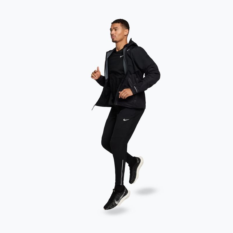 Мъжко яке за бягане Nike AeroSwift Storm-Fit Aerogami черно/summit white 2