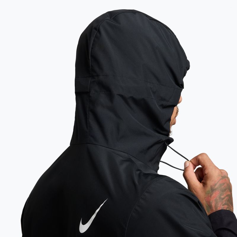 Мъжко яке за бягане Nike AeroSwift Storm-Fit Aerogami черно/summit white 5