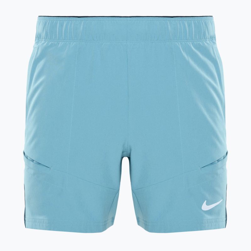 Мъжки шорти за тенис Nike Court Advantage Dri-FIT 7" denim turquoise/ armory navy/ white