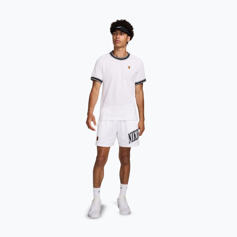 Мъжка тенис фланелка Nike Court Heritage white/black 2
