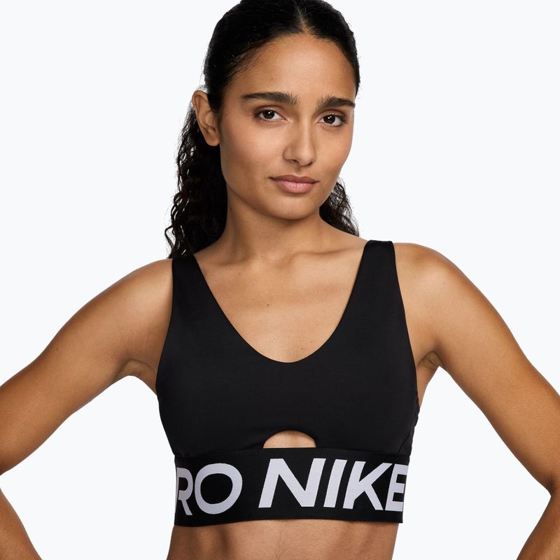 Спортен сутиен Nike Pro Indy Plunge black/white/white 4