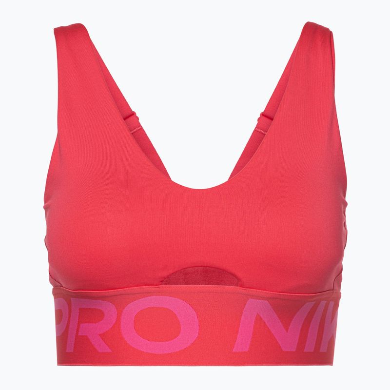 Сутиен за тренировка Nike Pro Indy Plunge aster pink / pink sicle / white