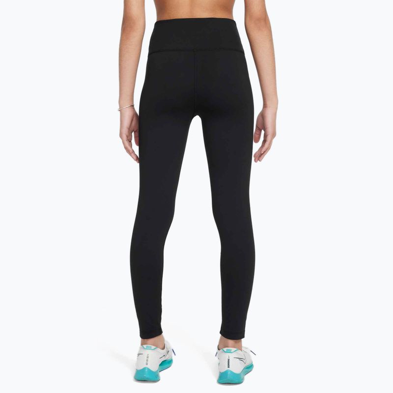 Детски клин Nike One Dri-Fit High-Waisted black/white 3