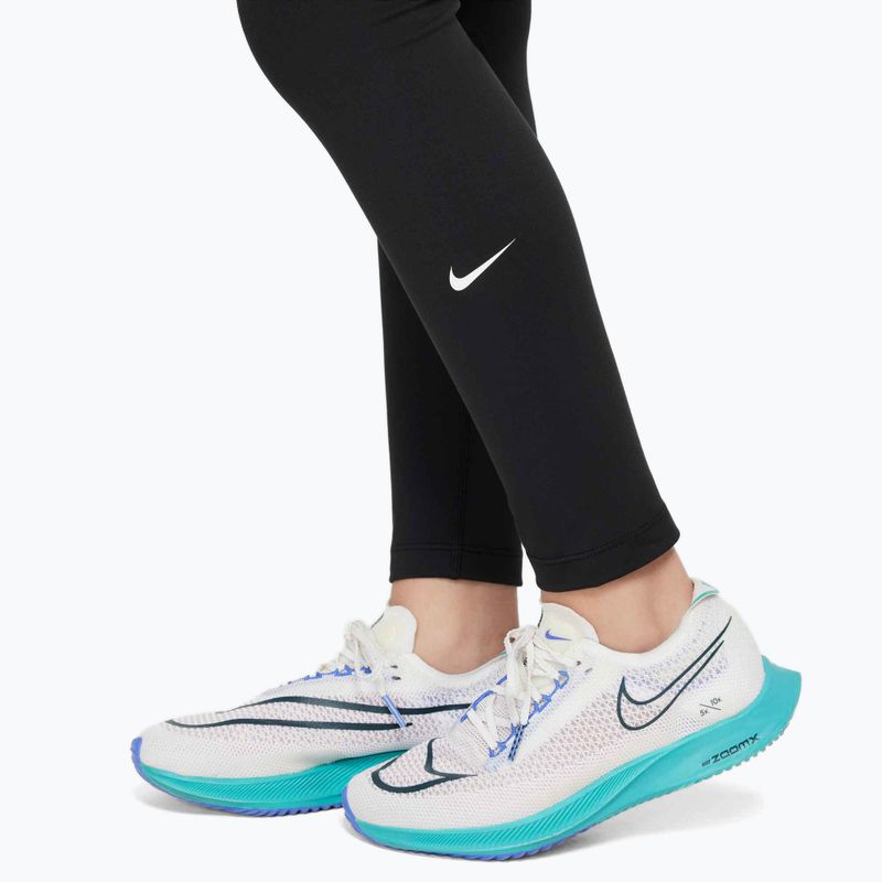 Детски клин Nike One Dri-Fit High-Waisted black/white 4