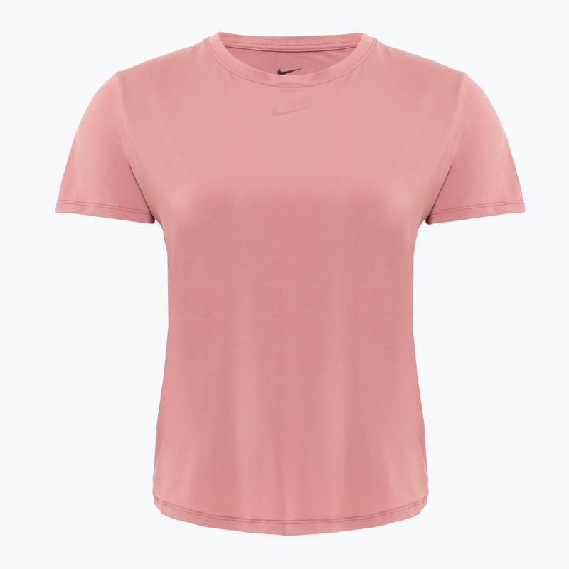 Nike One Classic Dri-Fit дамска тениска canyon pink/black