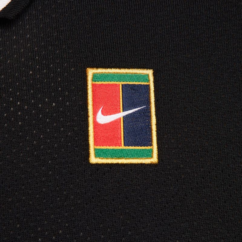 Мъжка тенис-поло блуза Nike Court Heritage Polo black/white 6