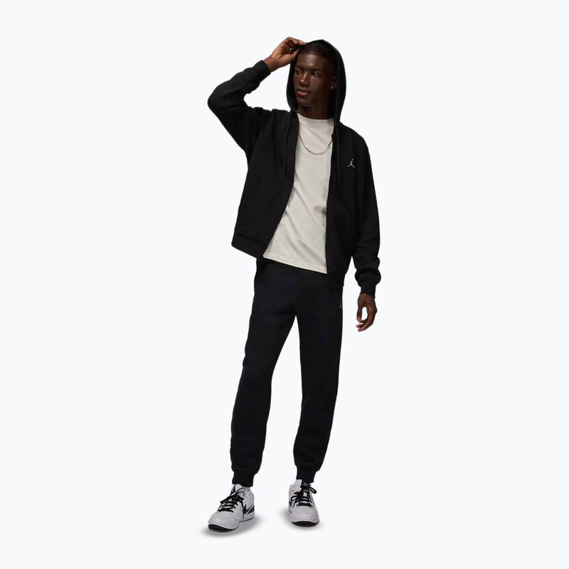 Мъжки суичър Jordan Brooklyn Fleece Full Zip black/white 2