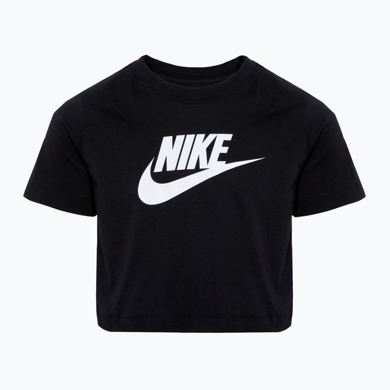 Nike Sportswear Изрязана черна детска тениска