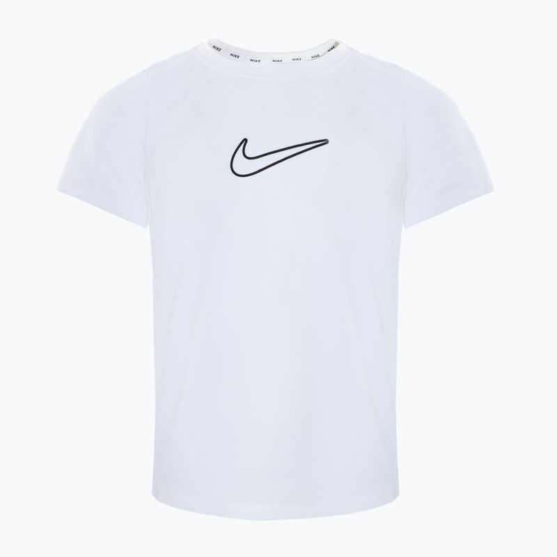 Детска тениска Nike One Dri-Fit white/black