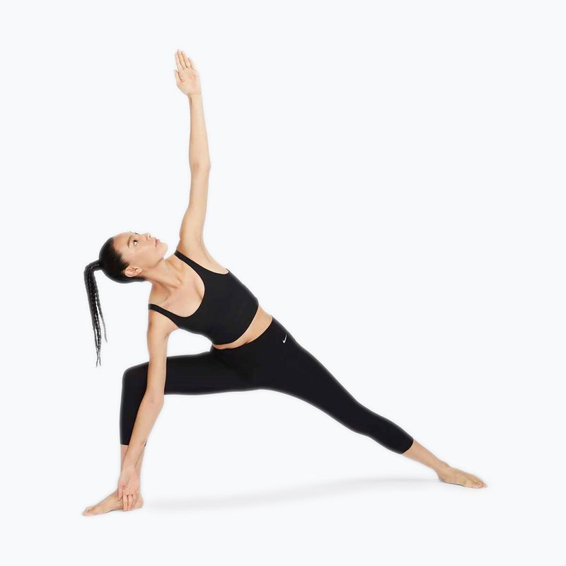 Спортен сутиен Nike Zenvy Rib Light Support Longline black/black 9