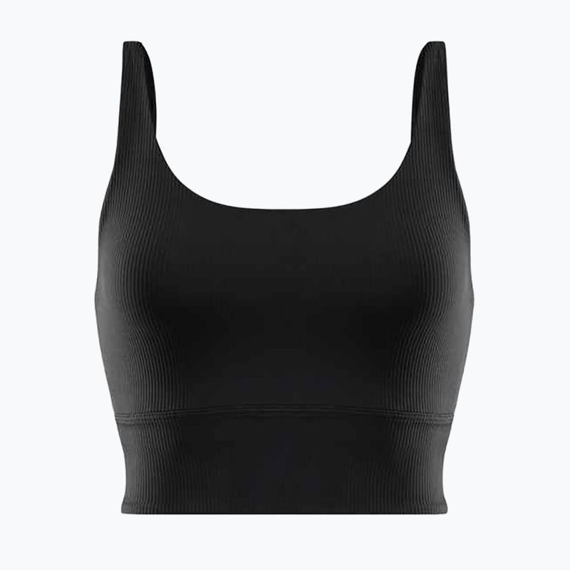 Спортен сутиен Nike Zenvy Rib Light Support Longline black/black 10
