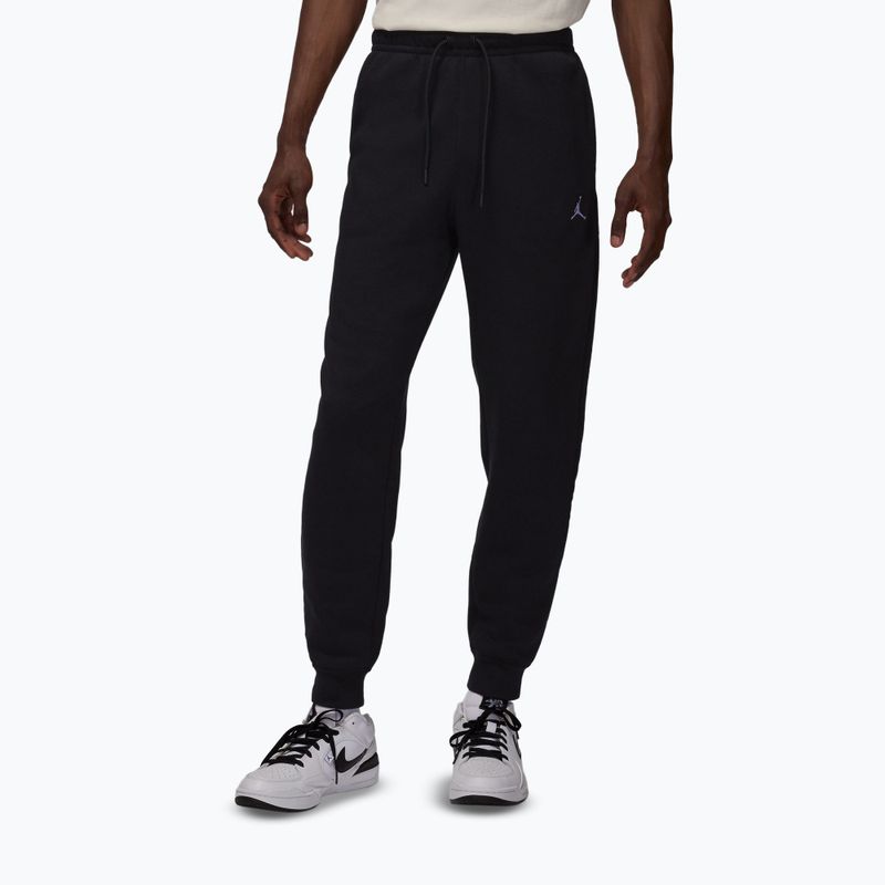Мъжки панталони за бягане Jordan Brooklyn Fleece black/white