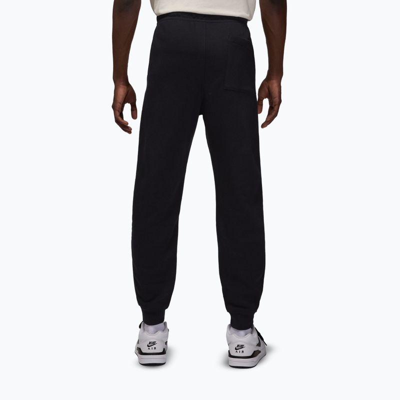 Мъжки панталони за бягане Jordan Brooklyn Fleece black/white 2