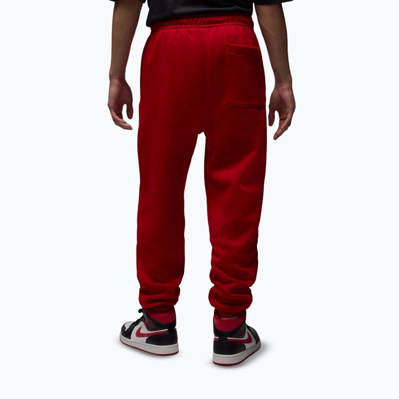 Spodnie męskie Nike Jordan Brooklyn Fleece gym red/white 3