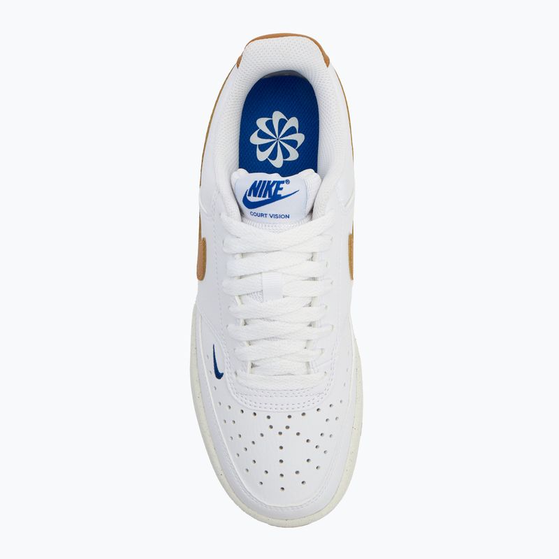 Дамски обувки Nike Court Vision Low Next Nature white/game royal/sail/flax 5