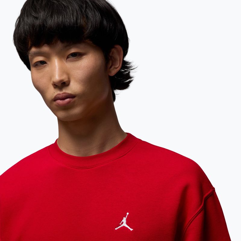 Мъжки суитшърт  Jordan Brooklyn Fleece Crew gym red/white 4