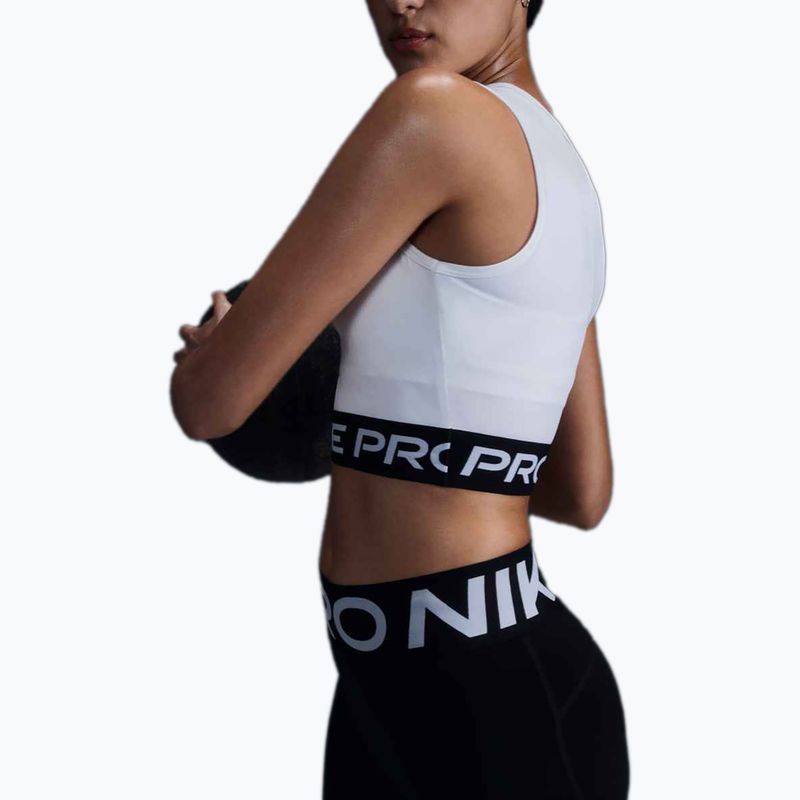 Дамска тениска за тренировка Nike Pro Dri-Fit white/black 5