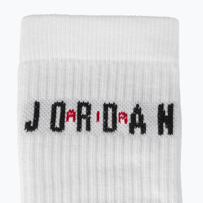 Чорапи  Jordan Everyday Crew 6 pairs white/gym red/black 3