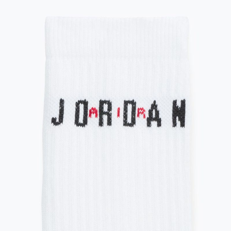 Чорапи Nike Jordan Everyday Crew 6 чифта white/gym red/black 9
