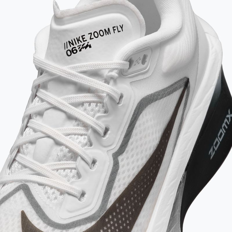Дамски обувки за бягане Nike Zoom Fly 6 white/smoke grey/metallic silver/black 8