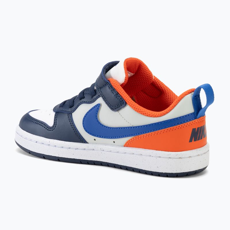 Детски обувки Nike Court Borough Low Recraft white/navy/orange 3