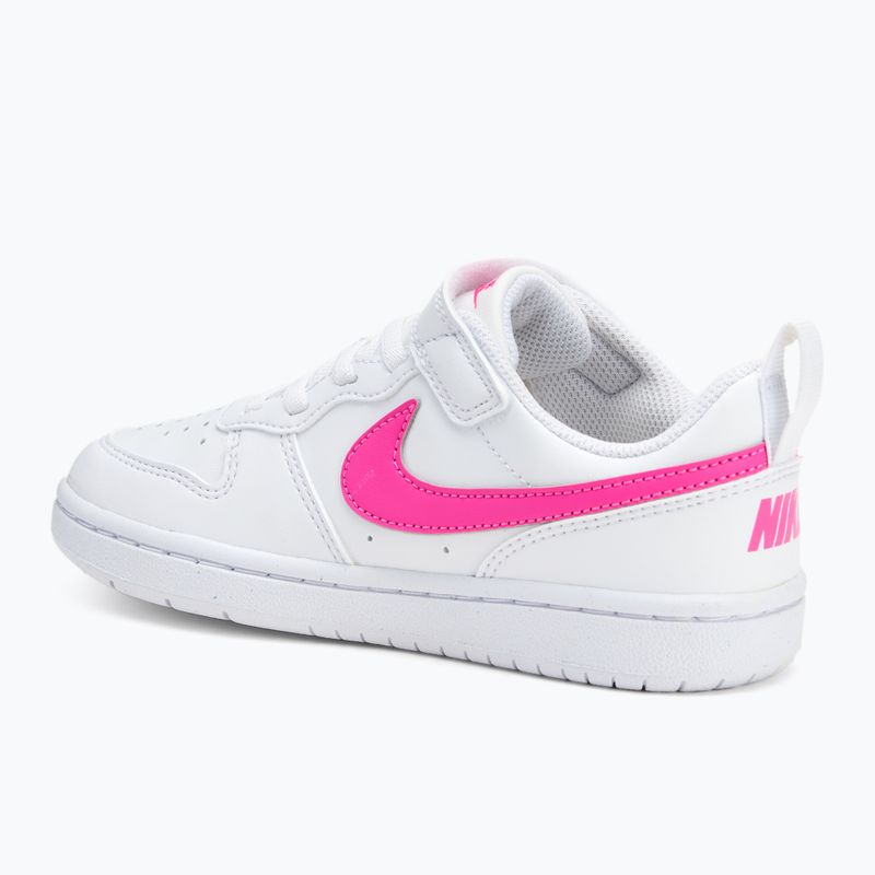 Детски обувки Nike Court Borough Low Recraft white/laser fuchsia 3