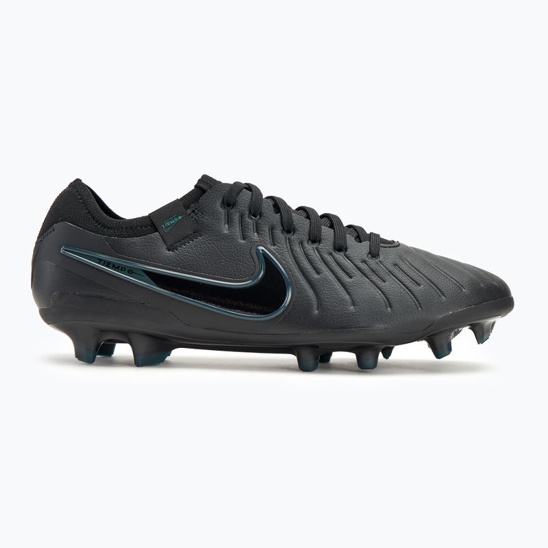 Nike Tiempo Legend 10 Pro FG футболни обувки черно/дълбока джунгла/черно 2