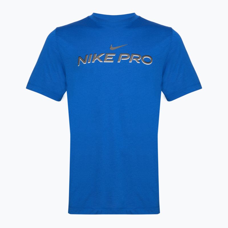 Мъжка тренировъчна тениска Nike Dri-Fit Fitness dame royal