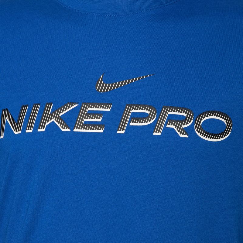 Мъжка тениска за тренировка Nike Dri-Fit Fitness dame royal 3
