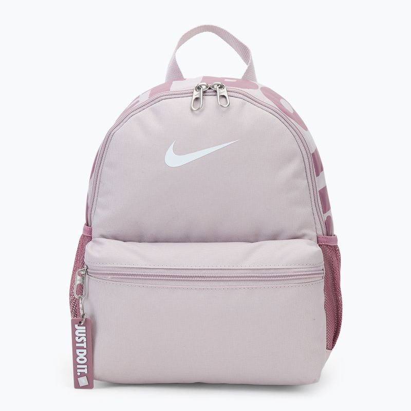 Детска градска раница Nike Brasilia Just Do It Mini 11 l platinum violet/plum dust/white