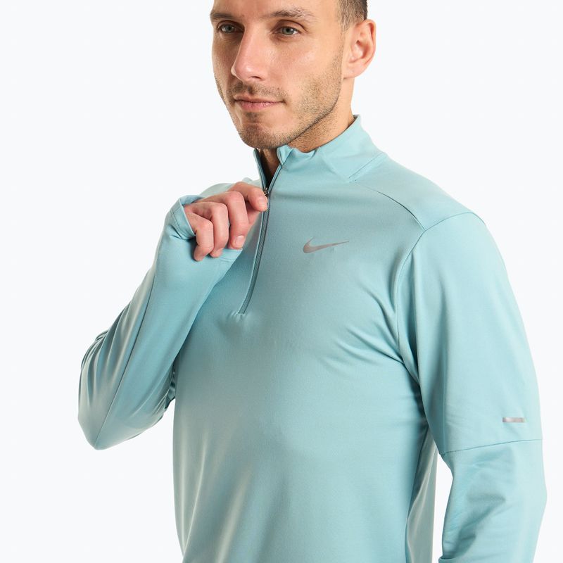 Мъжка блуза с дълъг ръкав за бягане Nike Dri-FIT Element 1/2-Zip denim turquoise 3