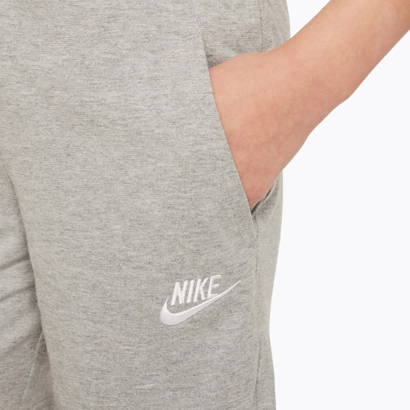 Детски къси панталони/шорти Nike Sportswear Club 6" dark grey heather/white 7