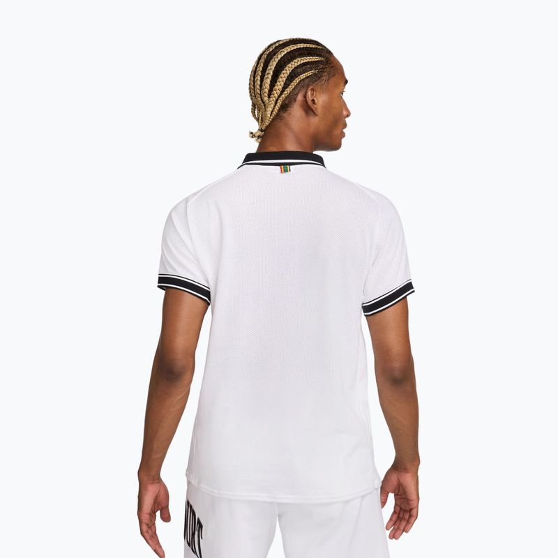 Мъжка поло фланелка за тенис Nike Court Heritage Polo white/black 3
