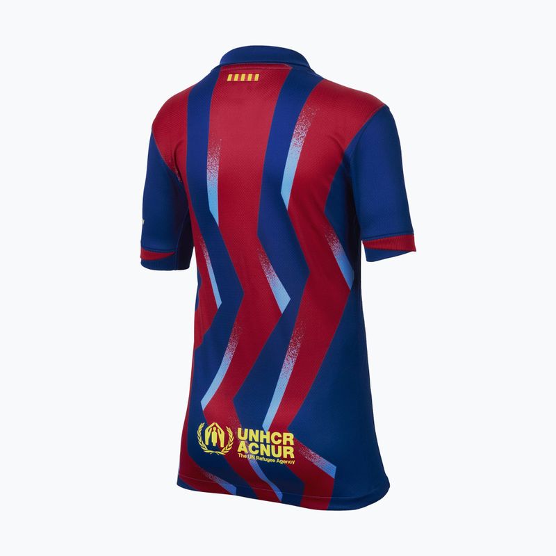 Детска футболна тениска Nike FC Barcelona 2025/26 Stadium Fourth gym blue/gym blue/salsa red/opti yellow 7