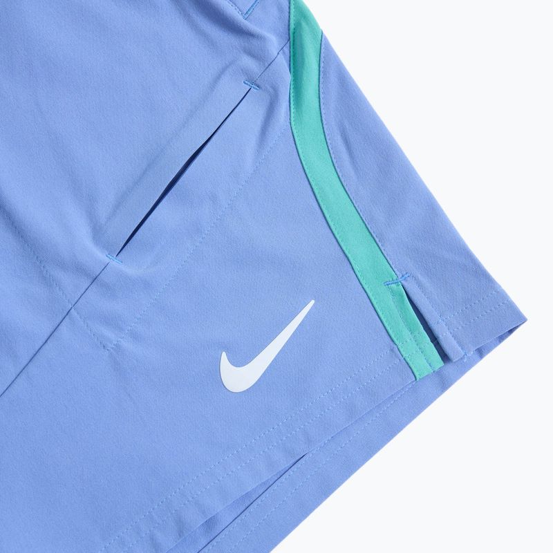 Мъжки шорти за тенис Nike Court Advantage Dri-FIT 7" royal pulse/ green frost/ white 3