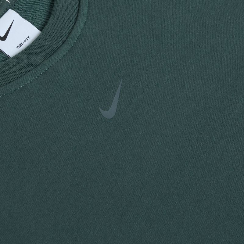 Nike Dri-FIT One Crew Neck French Terry дамски суитшърт vintage green/ black 3