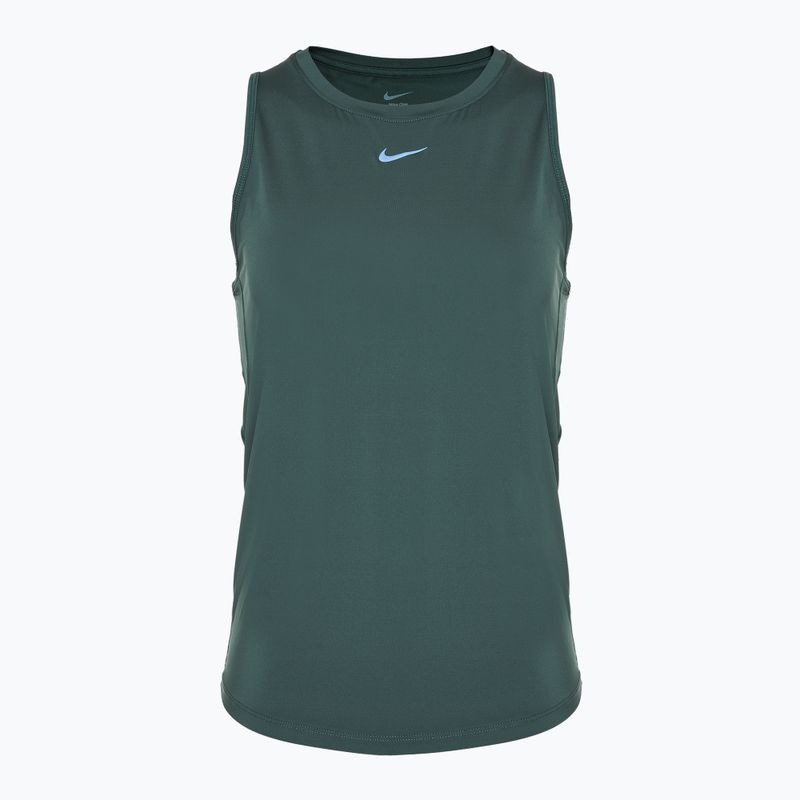 Дамски тренировъчен потник Nike One Classic Dri-Fit ретро зелен / черен