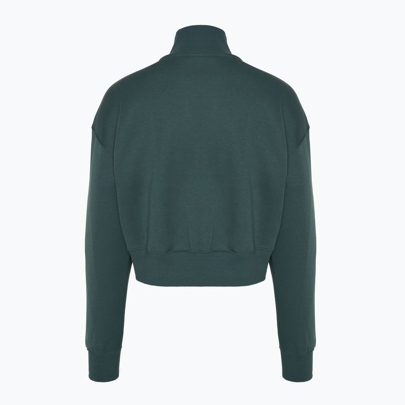 Дамски Nike Sportswear Phoenix Fleece 1/2 Zip Cropped винтидж зелен/сайл суитшърт 2
